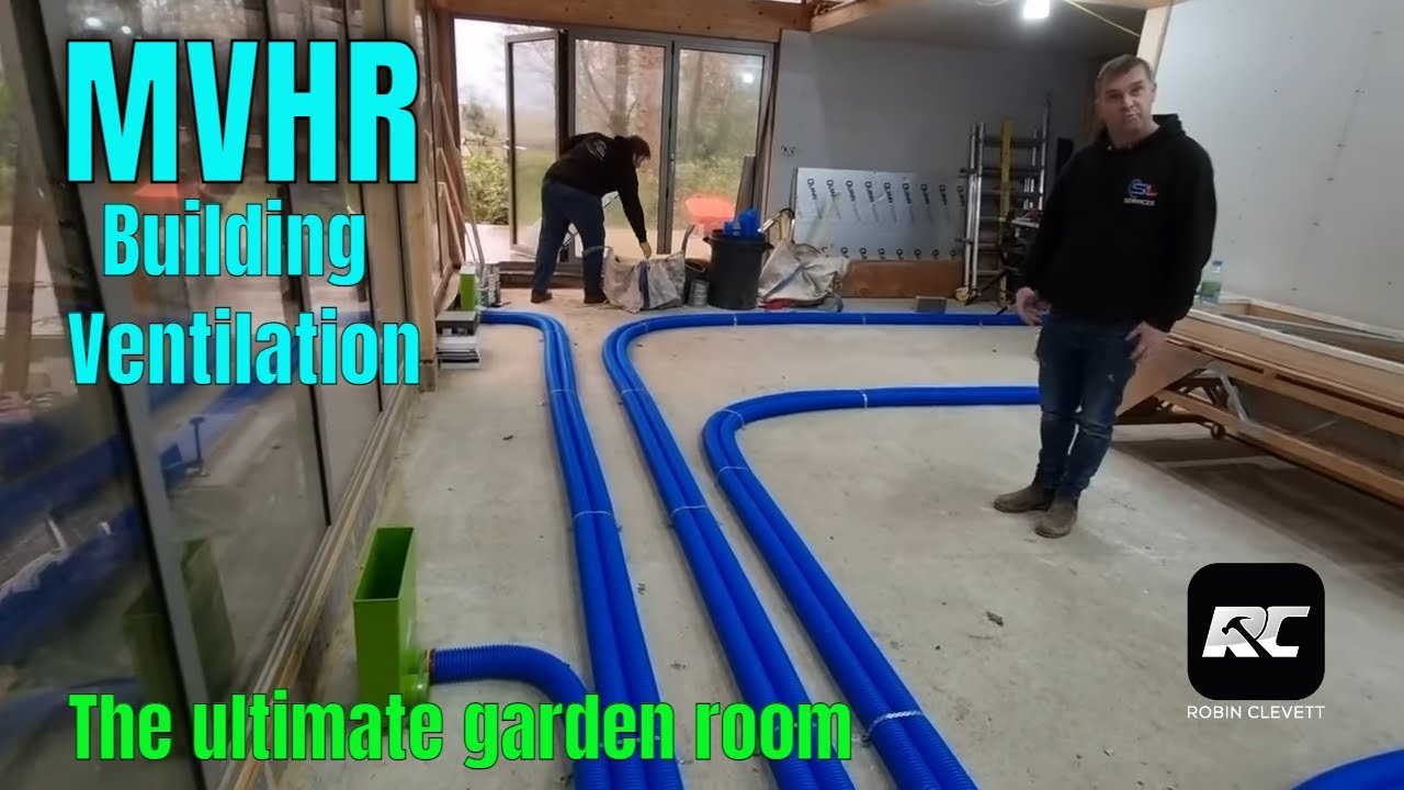 MVHR Building ventilation install in my garden room