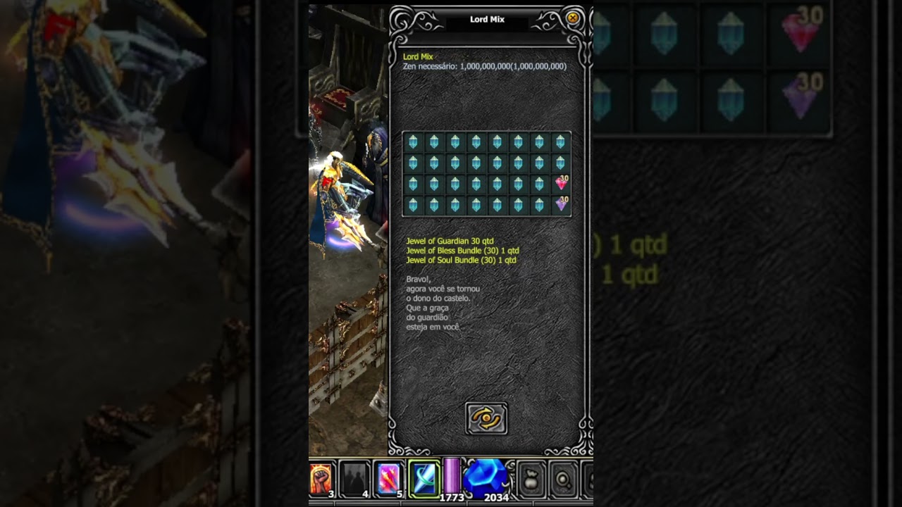 🥳 FAZENDO MAIS UMA LORD MIX 🥳 - DEVILZMU EX #shorts #muonline #devilzmuex
