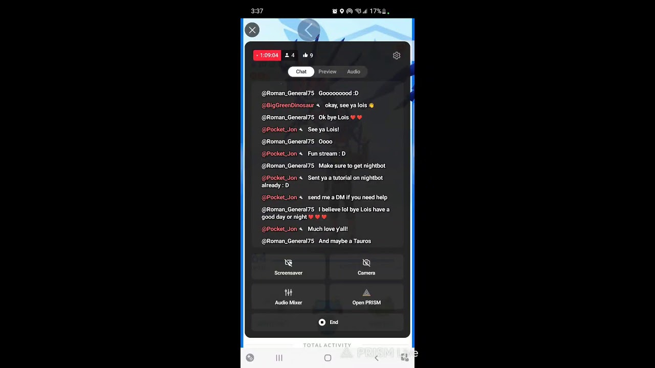 Live streaming of loisrockstar