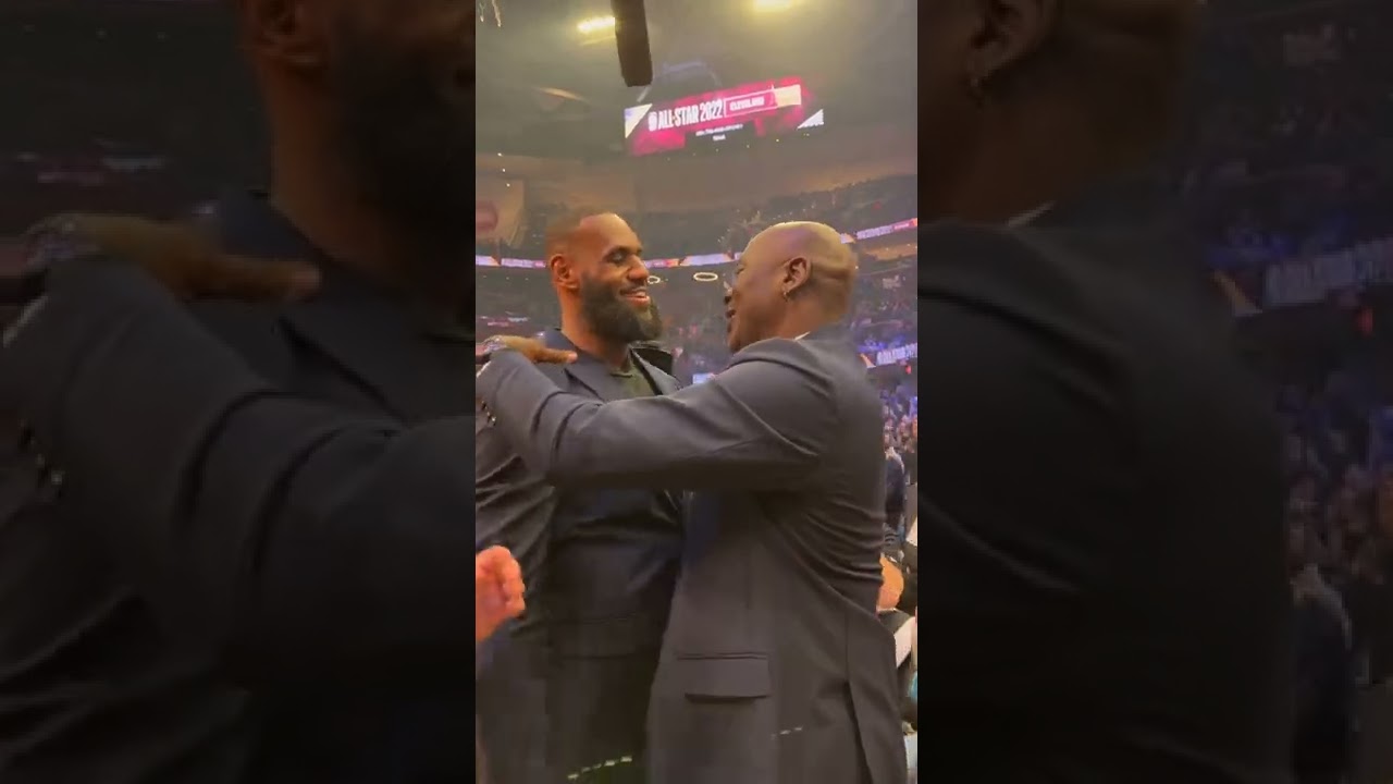 LeBron & MJ Share a Moment ❤