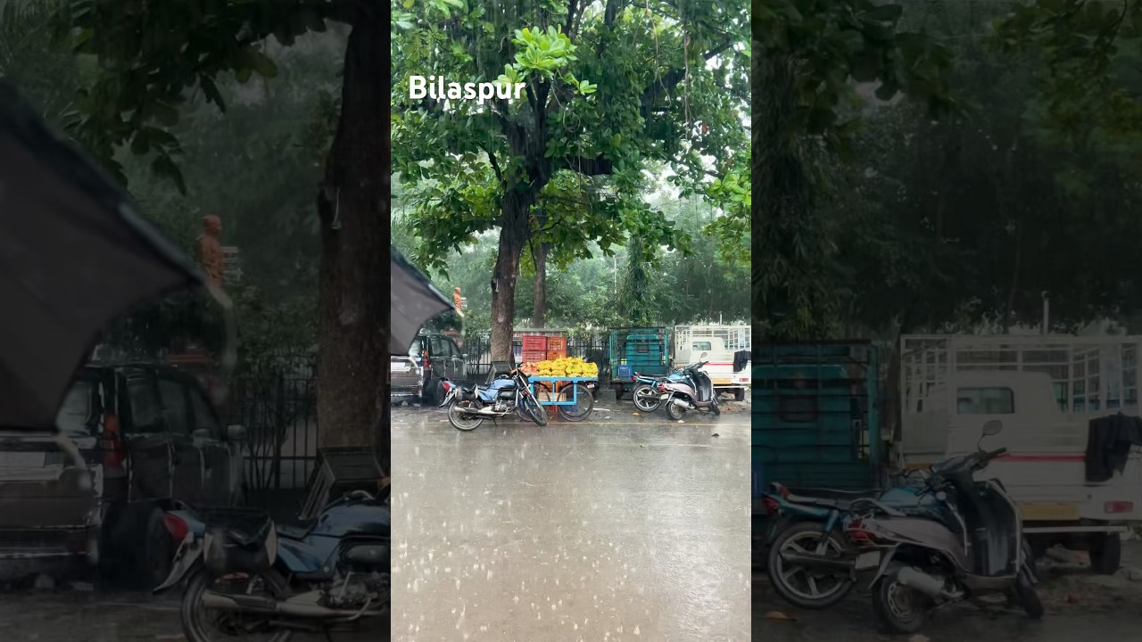 Rainy Day in bilaspur #rainyday #bilaspur #city #vlog #rain #october  #video #relax #love #peace