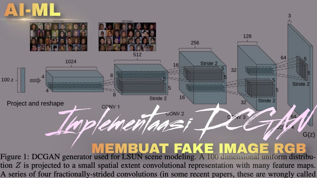 Membuat AI Untuk Generate Fake Image RGB Menggunakkan Algoritma DCGAN