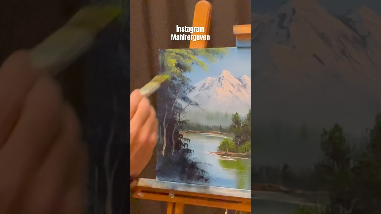 Ağa&ccedil; nasıl yapılır? How to paint trees?#yağlıboya #trees #ağa&ccedil;lar#oilpainting #resimyapmak #&ccedil;izim