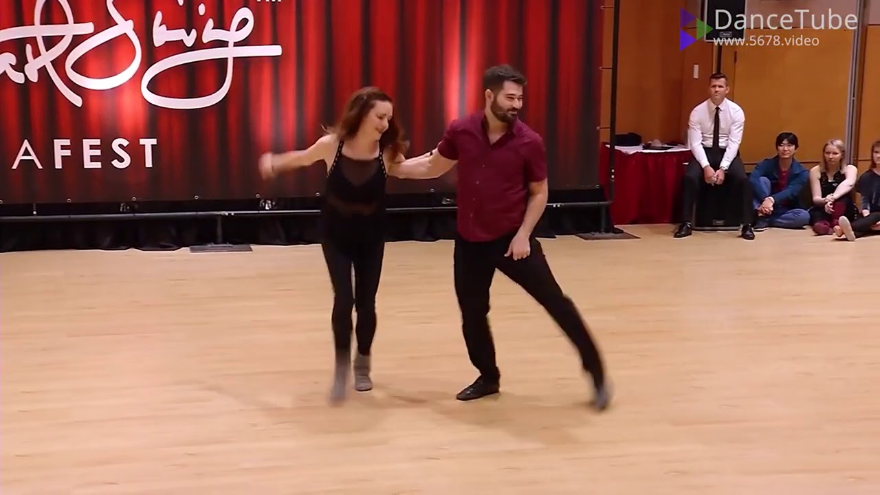 Improv West Coast Swing Dance - Ben Morris & Alyssa Glanville - Budafest 2018 Pro Show