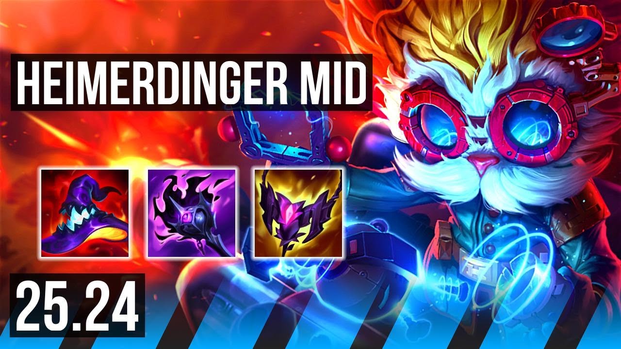 HEIMERDINGER vs SYLAS (MID) | 65K damage | EUW Master | 25.24