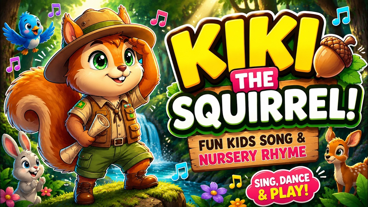 Kiki the Squirrel 🐿️ | Fun Kids Song & Nursery Rhyme | Forest Adventure for Toddlers