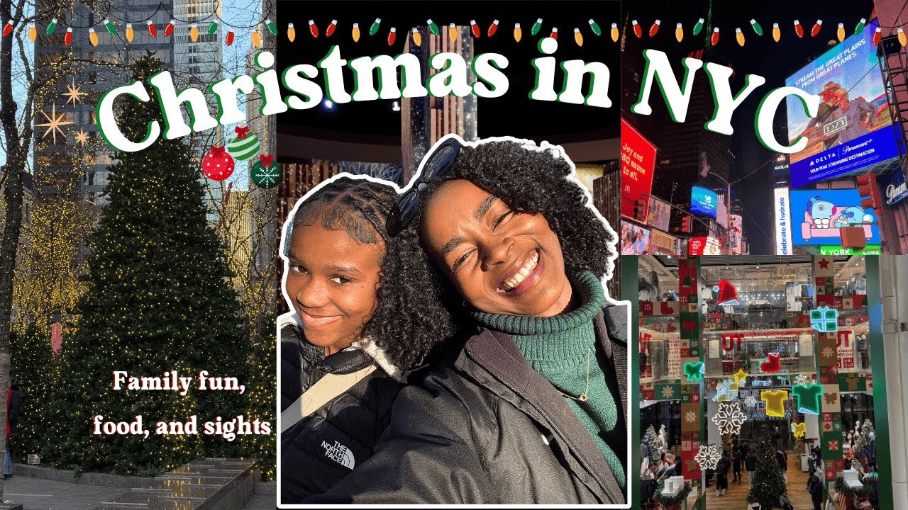 12 Hours in NYC🗽🏙️ | Holiday Lights, Iconic Sights & NYC Eats