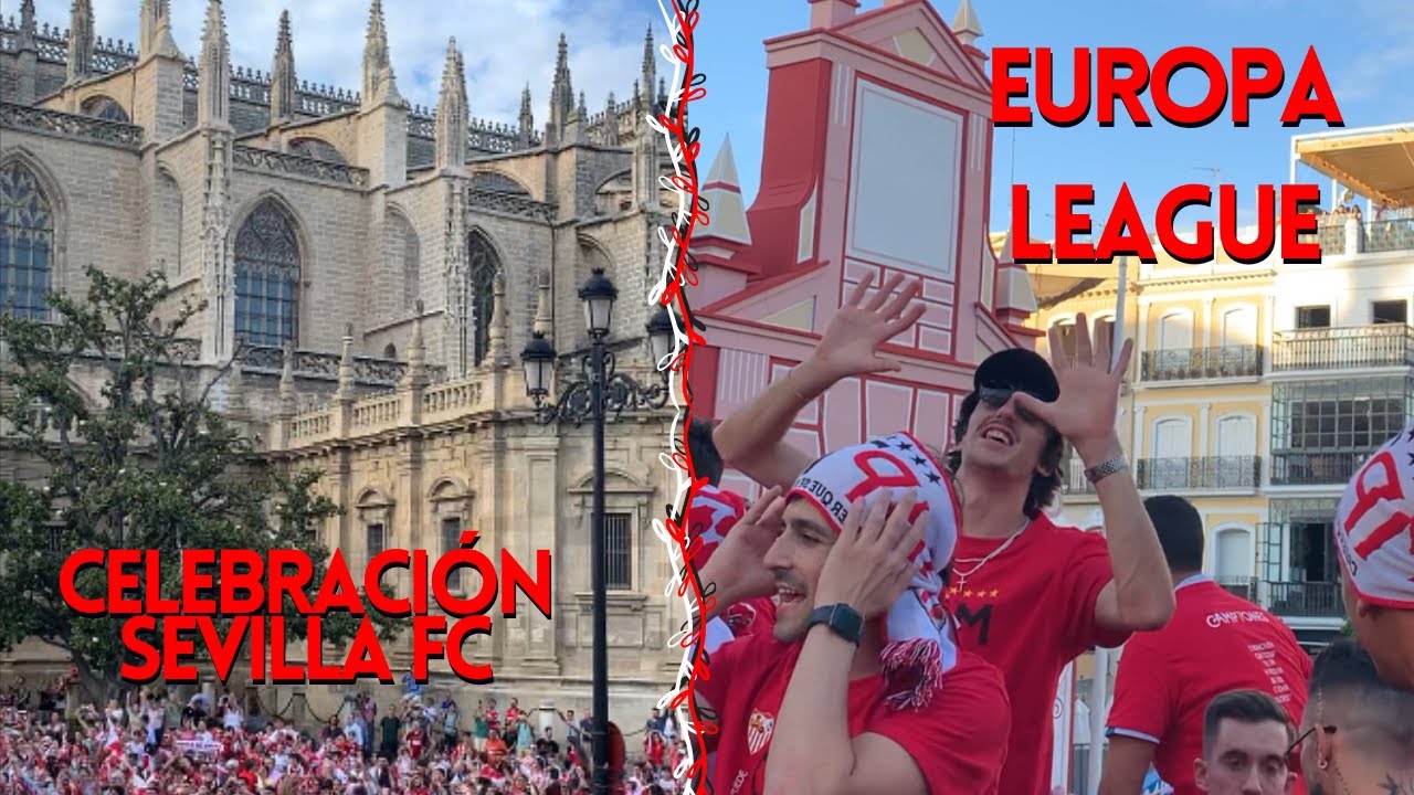 CELEBRACIÓN DE LA EUROPA LEAGUE DEL SEVILLA FC, DESDE EL AUTOBÚS