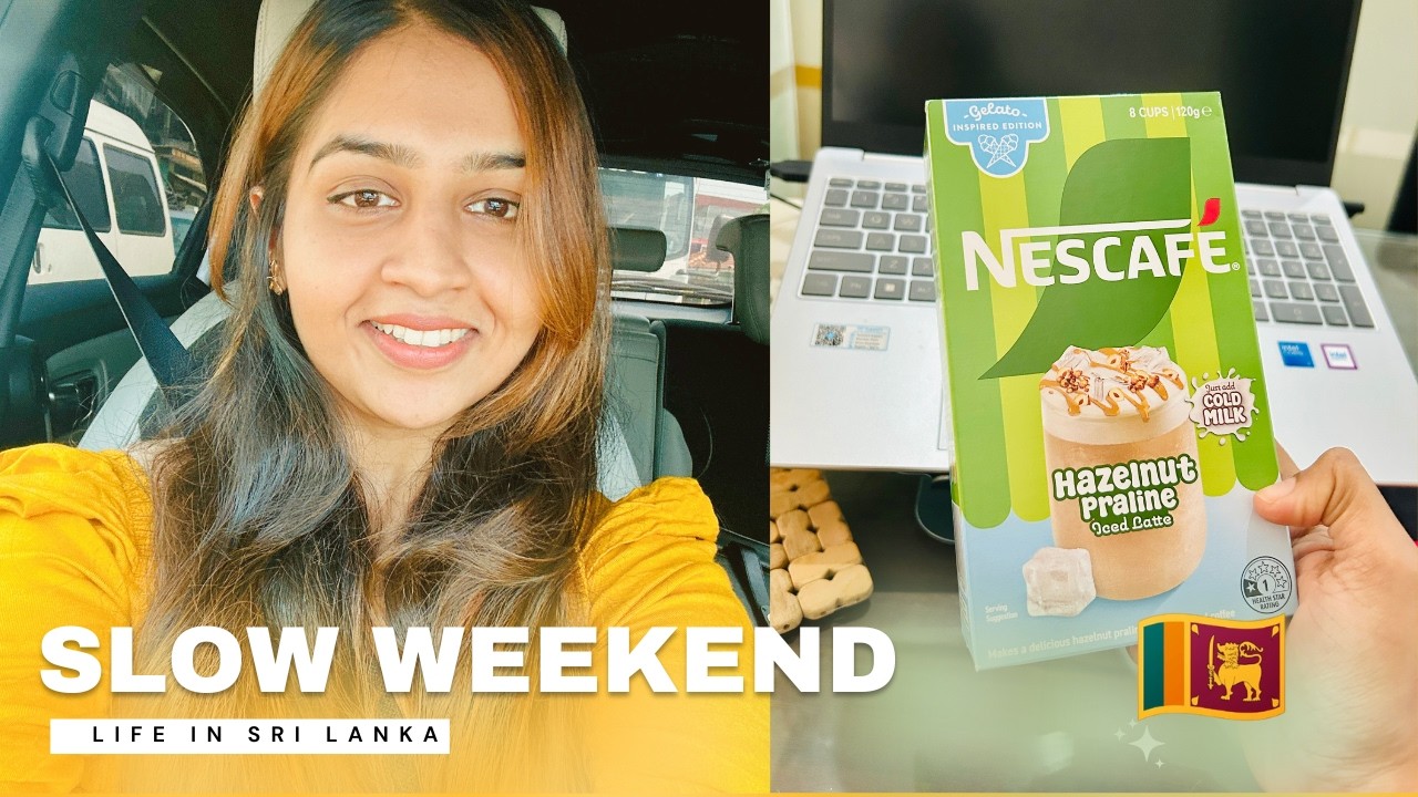 Slow Weekend ☕️👩🏻&zwj;💻 | හිත සතුටින් job එක කරමූ 🇱🇰🍃 | office job in Sri Lanka | Work vlog  Motivation
