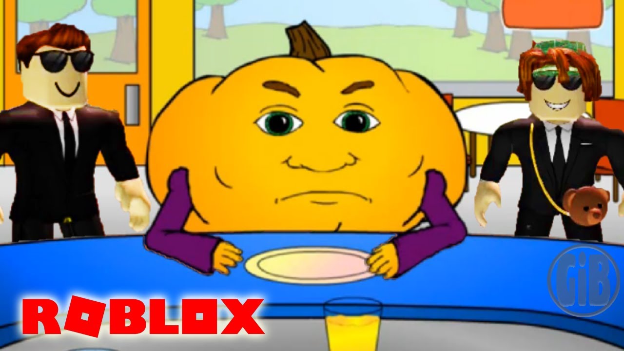 ROBLOX - HUNGRY PUMPKIN! - Gamers In Black attempt to feed it.