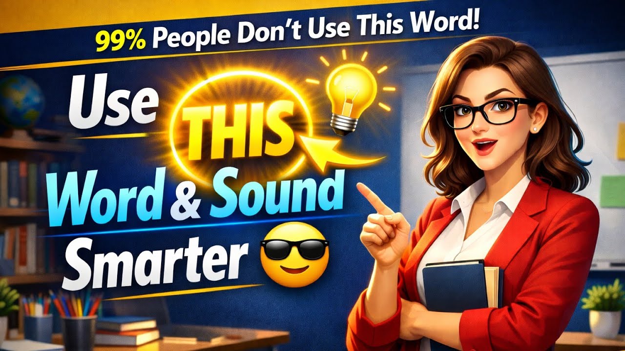 Stop Using Long Sentences ❌ Use These 50+ Smart English Words Instead!