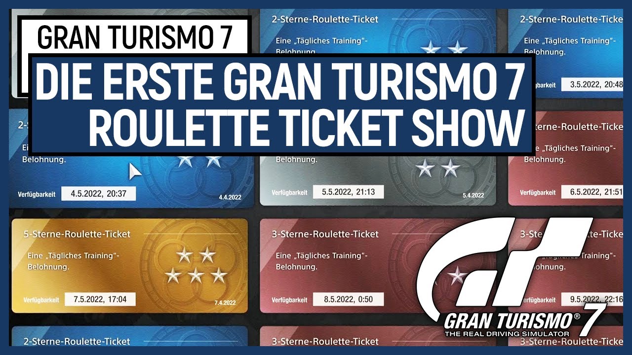 Die erste Gran Turismo 7 Roulette Ticket Show // ICH ÖFFNE 16 ROULETTE TICKETS!