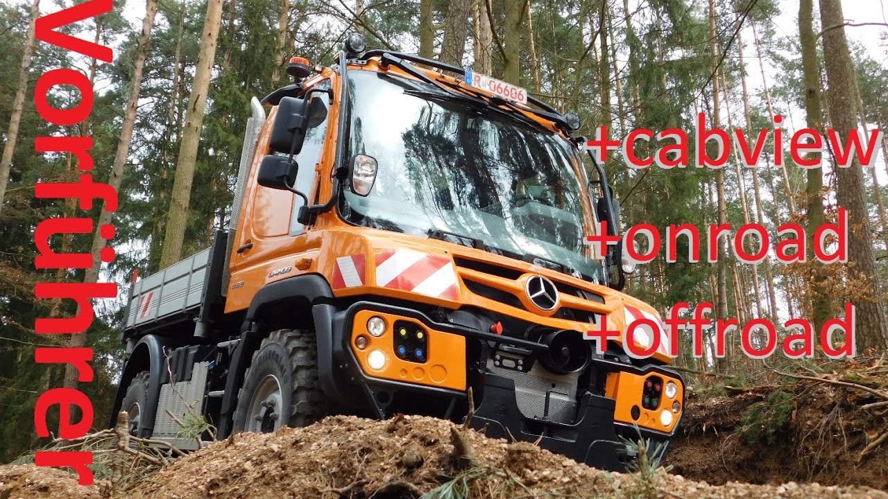 Kommunal-Unimog unterwegs ||onroad|offroad|cabview||