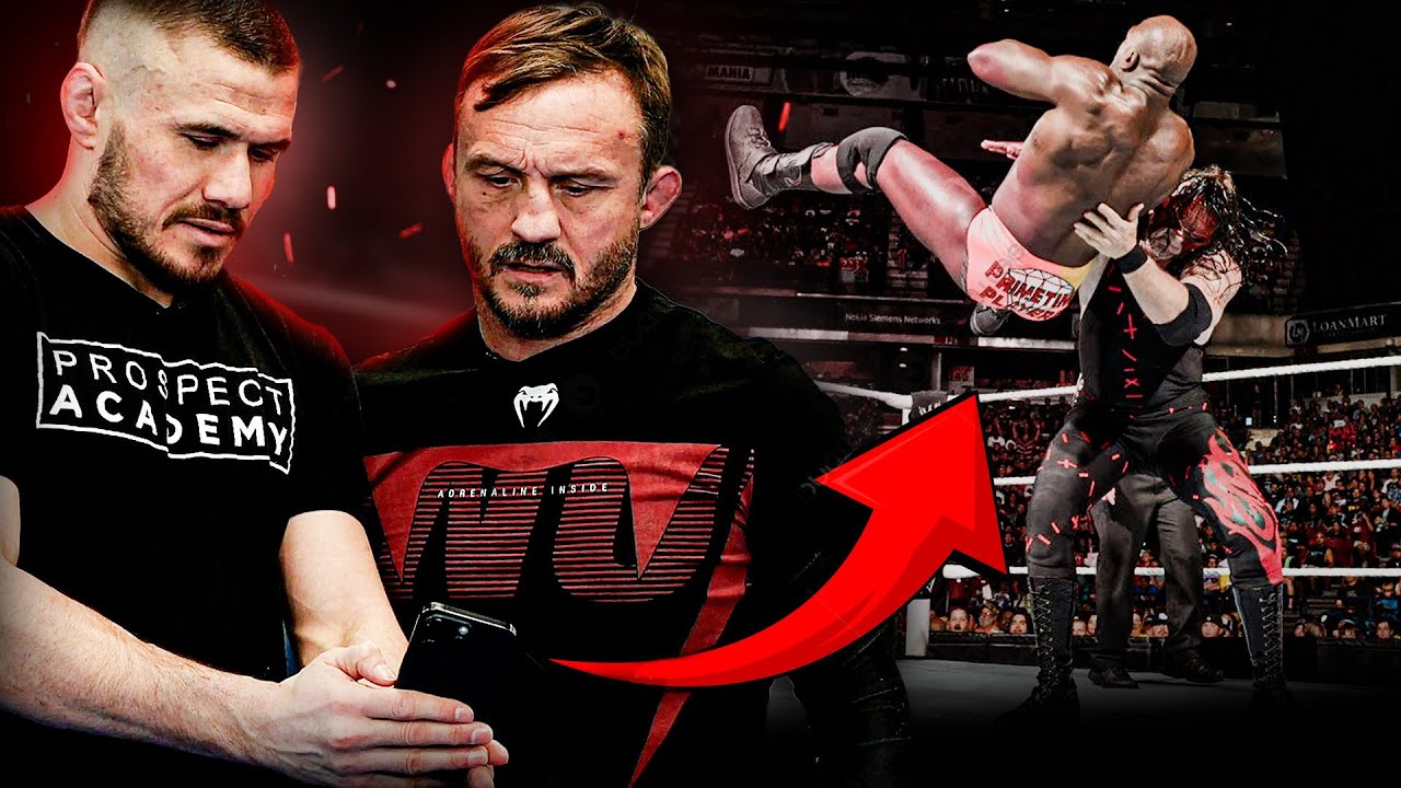 UFC Fighters Fraud Check WWE Moves