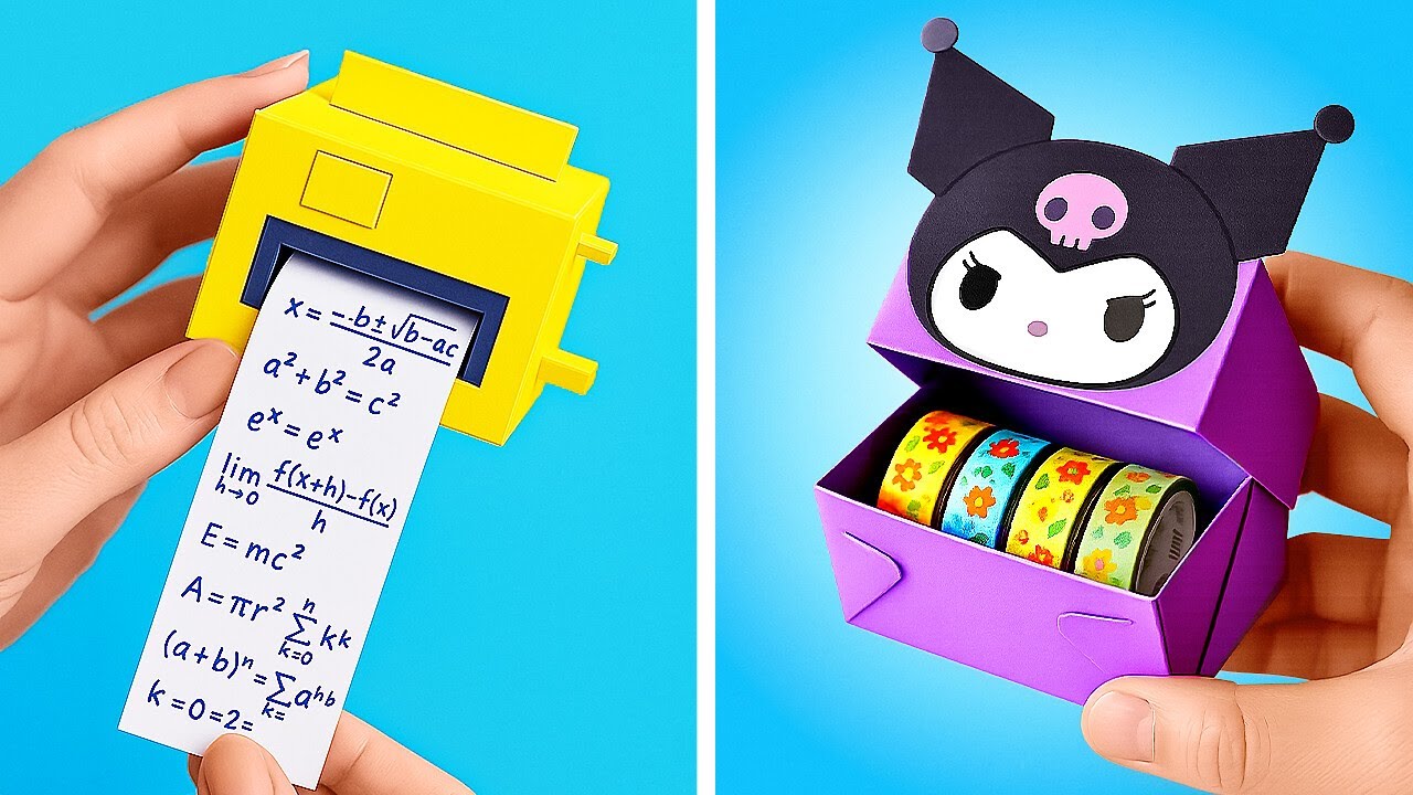 🖍️ EASY PAPER CRAFTS FOR SCHOOL! Fun DIY Ideas You&rsquo;ll Love ✂️📚