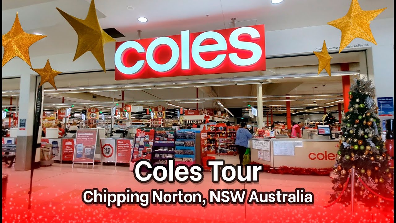Coles Supermarket Walking Tour During Christmas | Chipping Norton, NSW Australia