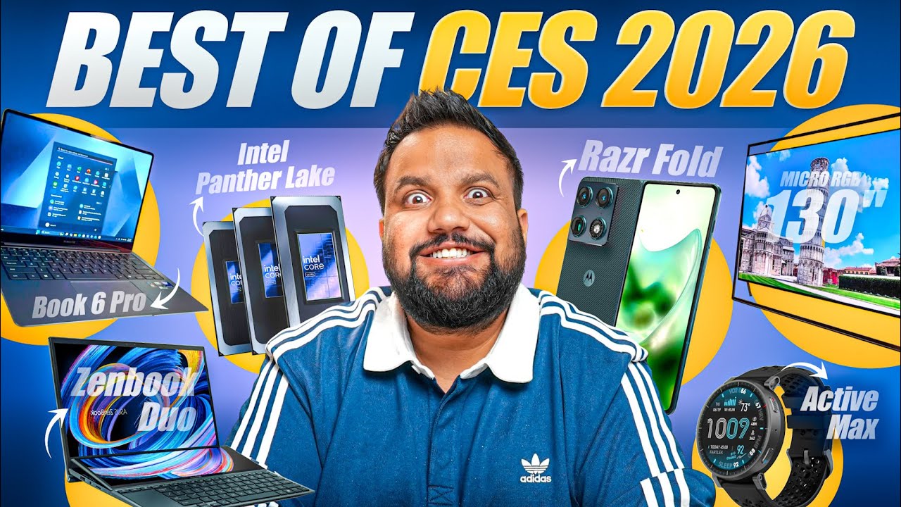 10000 Nits TV, Motorola's 1st Foldable & More - 10 Best Tech from CES 2026!