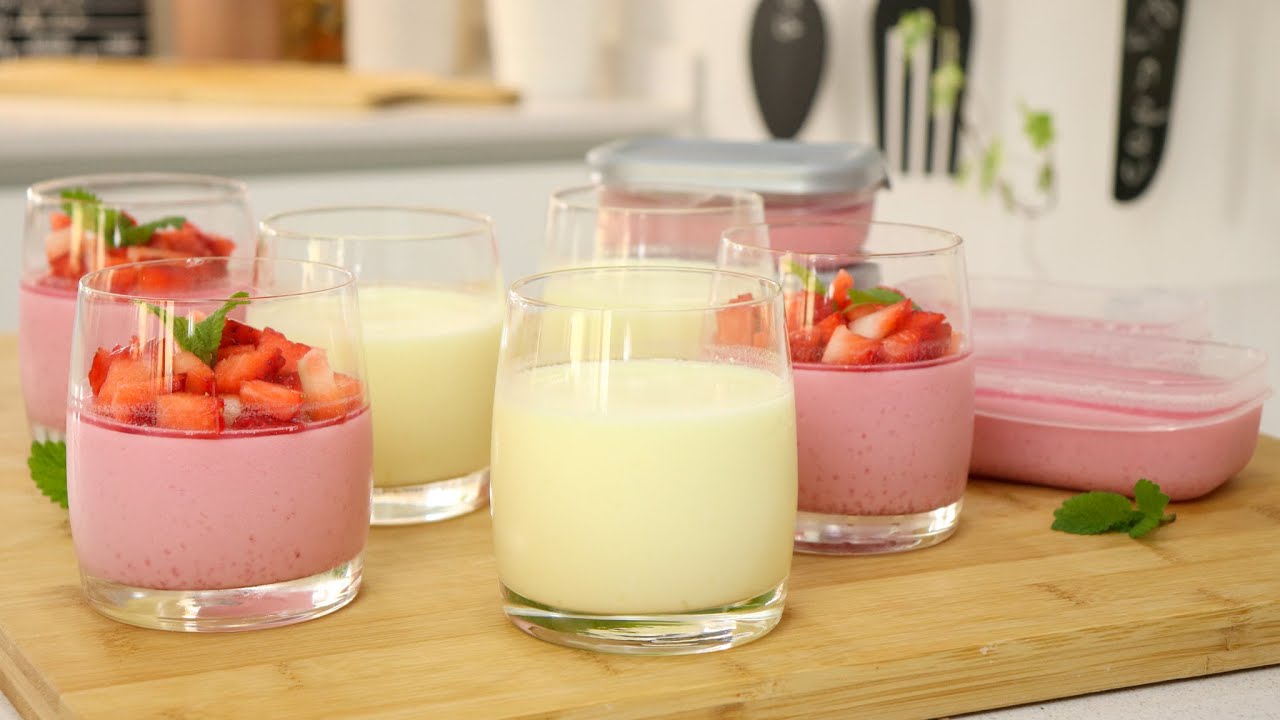 Receita de Sobremesa de Gelatina e Iogurte Natural | Perfeita para Levar!