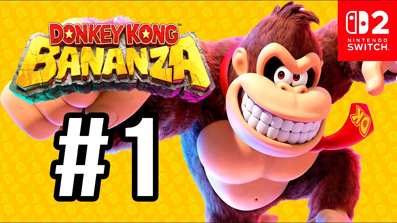DONKEY KONG BANANZA #1 - GAMEPLAY DO INÍCIO [4K SWITCH 2]