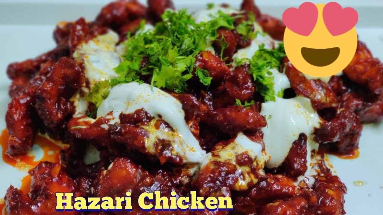 Hazari Chicken Dhaba Style|Sweet And Spicy Chicken|Chicken Starter|by Heena Kadri.