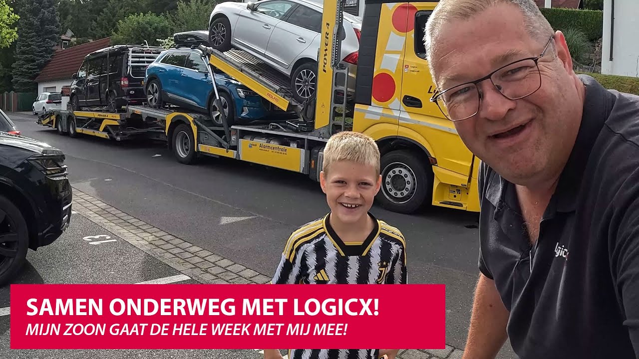 VADER EN ZOON DE HELE WEEK MET DE VRACHTWAGEN DOOR EUROPA! - Logicx vlog 155