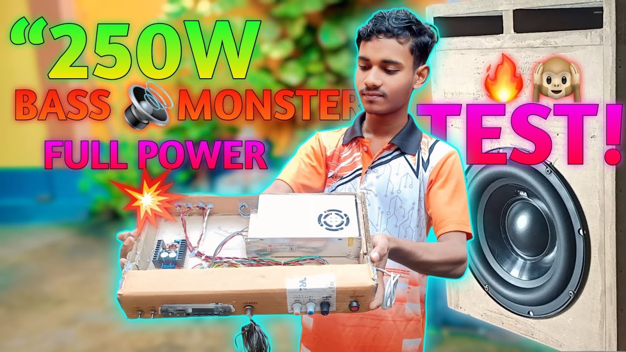 🔥 250W Powerful Amplifier Build | TPA3116D2 + CS8683H  Setup😱 | Full Bass Test🫨🙉