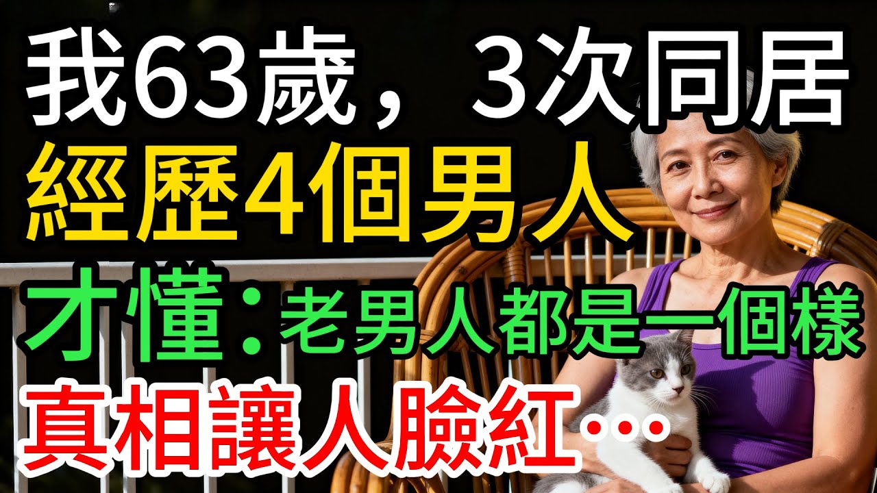 我63歲，3次同居，經歷4個男人才懂：原來男人老了都是一個樣，最後真相讓人臉紅