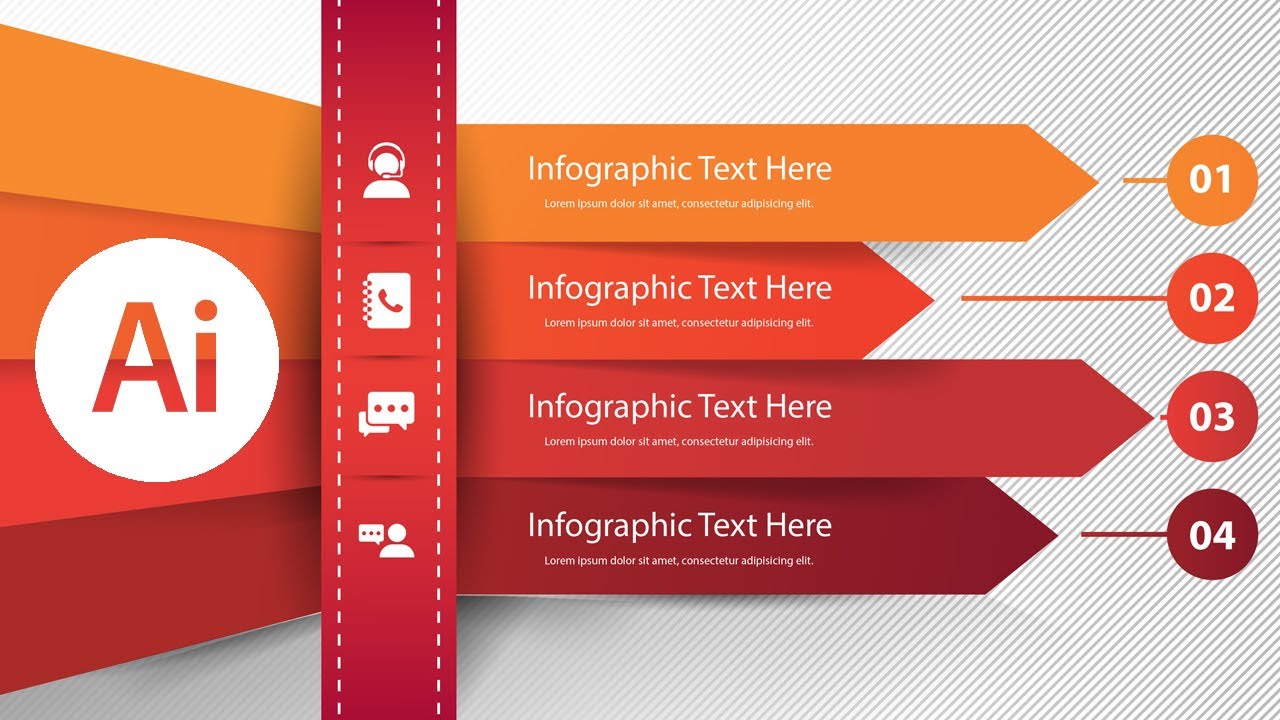 Make a 3D infographic  | Combination of Minimalist Design |  Adobe Illustrator Tutorial