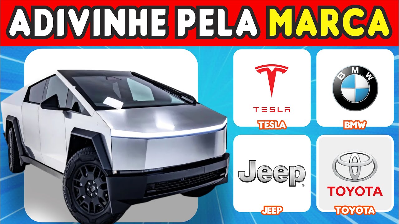 🚗Adivinhe o Carro Pela Marca | Quiz de Carros SUPER Desafiante!