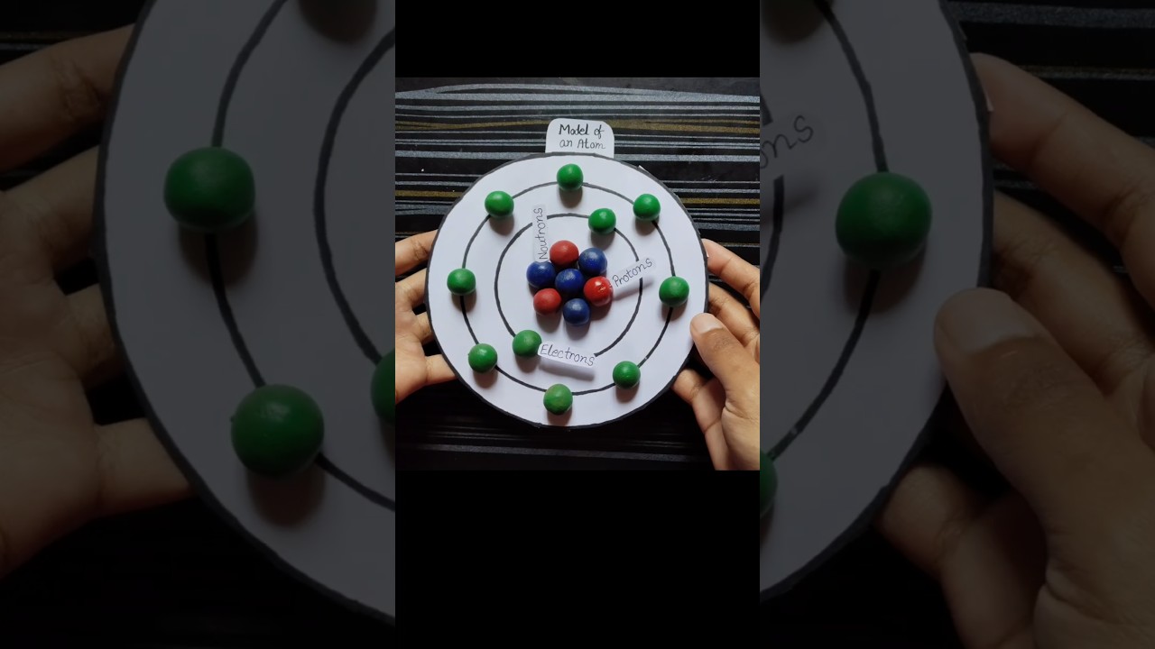 Model of an atom project #atom #atomic #project #shorts