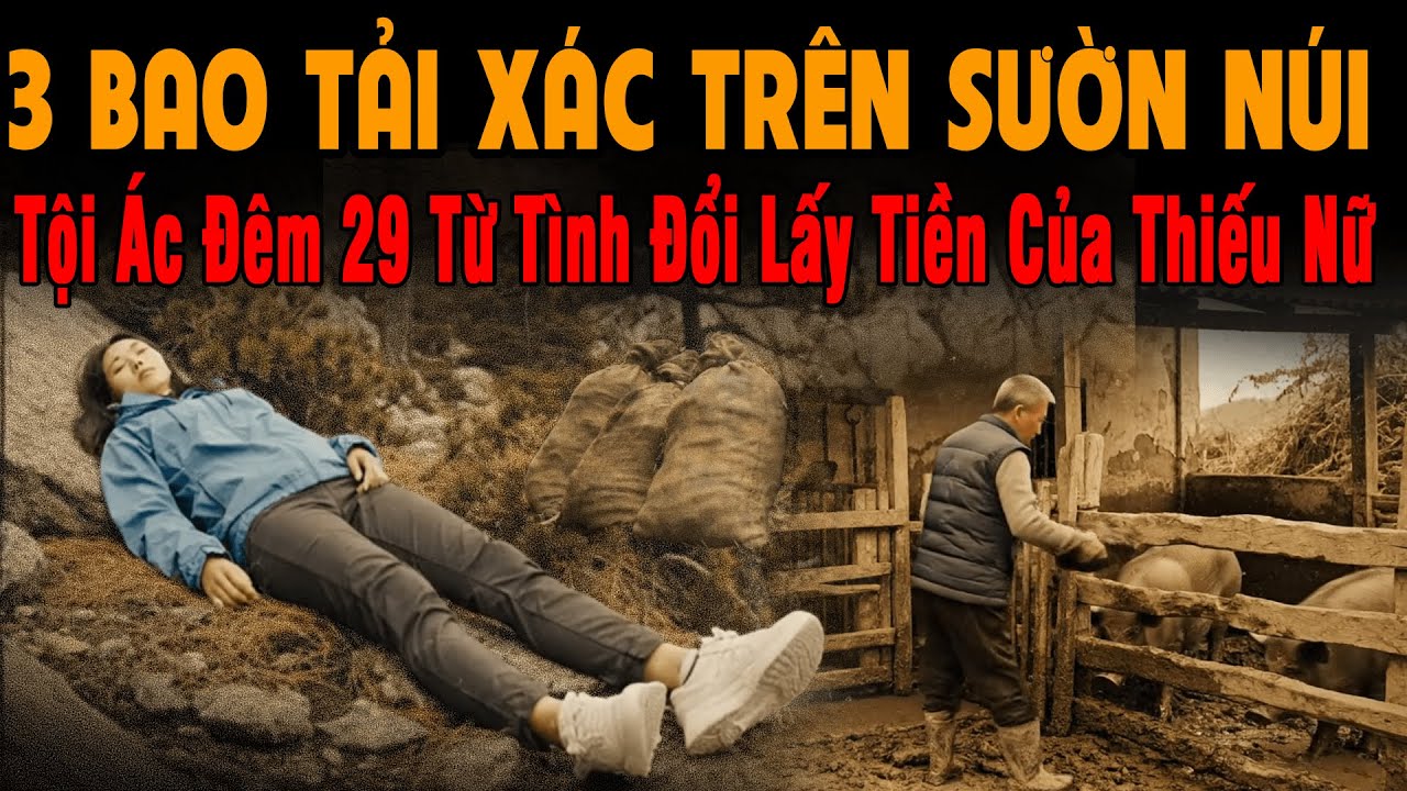 🔔 Kỳ Án Trung Quốc 3 BAO TẢI XÁC TRÊN SƯỜN NÚI Tội Ác Đêm 29 Từ Tình Đổi Lấy Tiền Của Thiếu Nữ