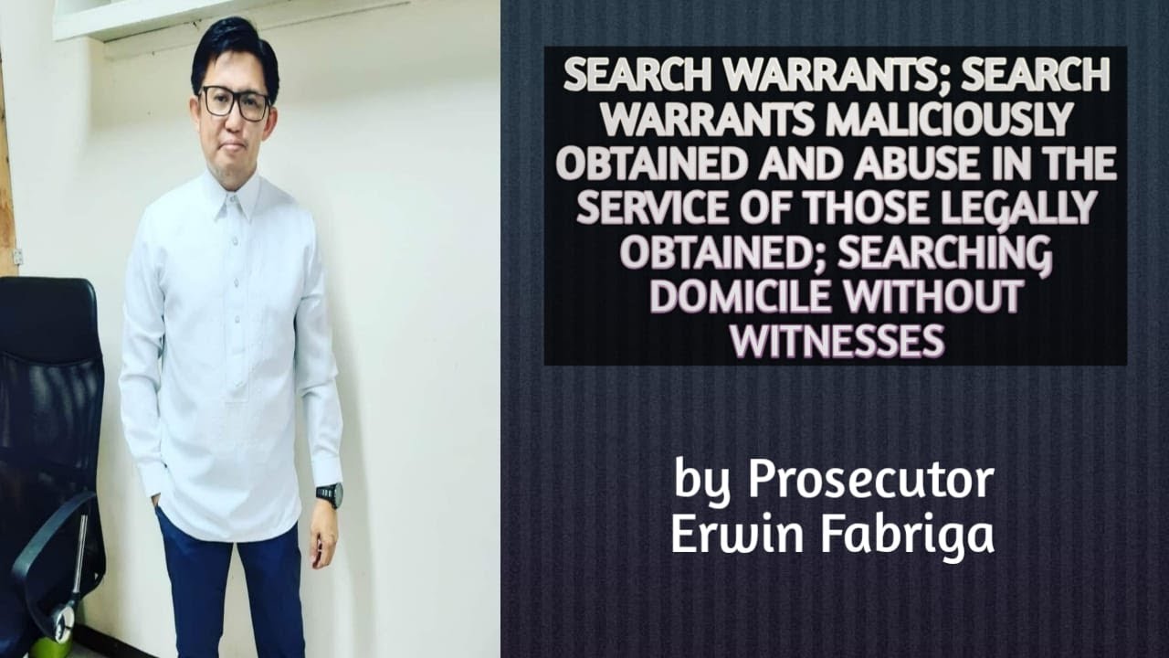 Search Warrants; Articles 129-130 of the Revised Penal Code