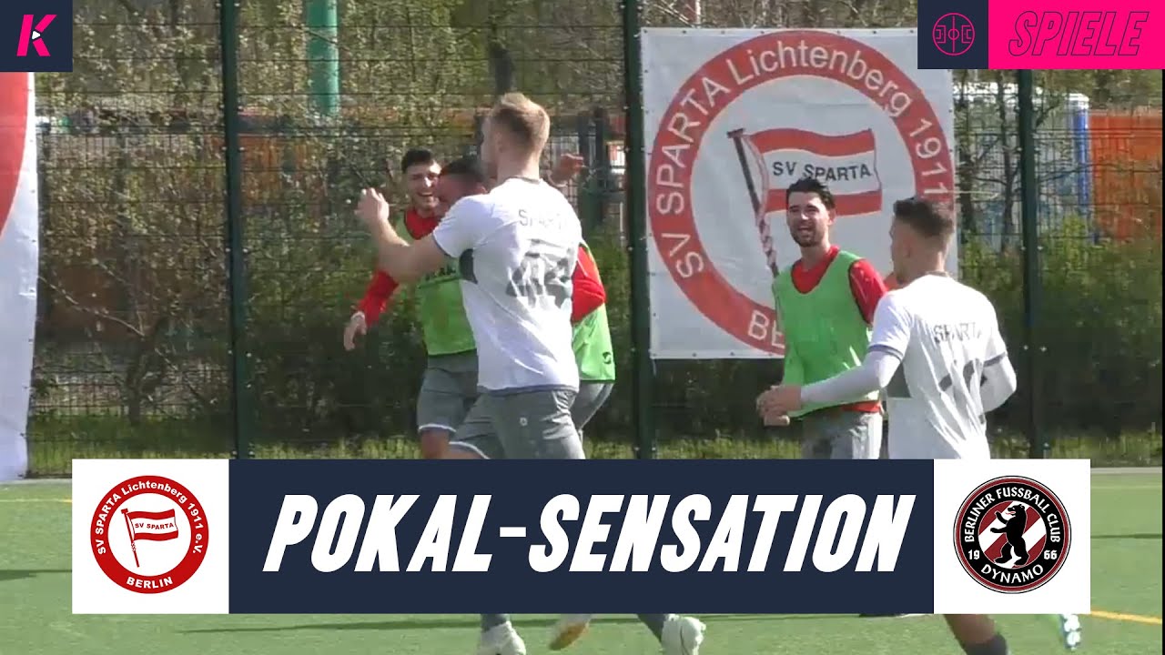 Sechs Tore im Berliner Pokal-Halbfinale | SV Sparta Lichtenberg - BFC Dynamo