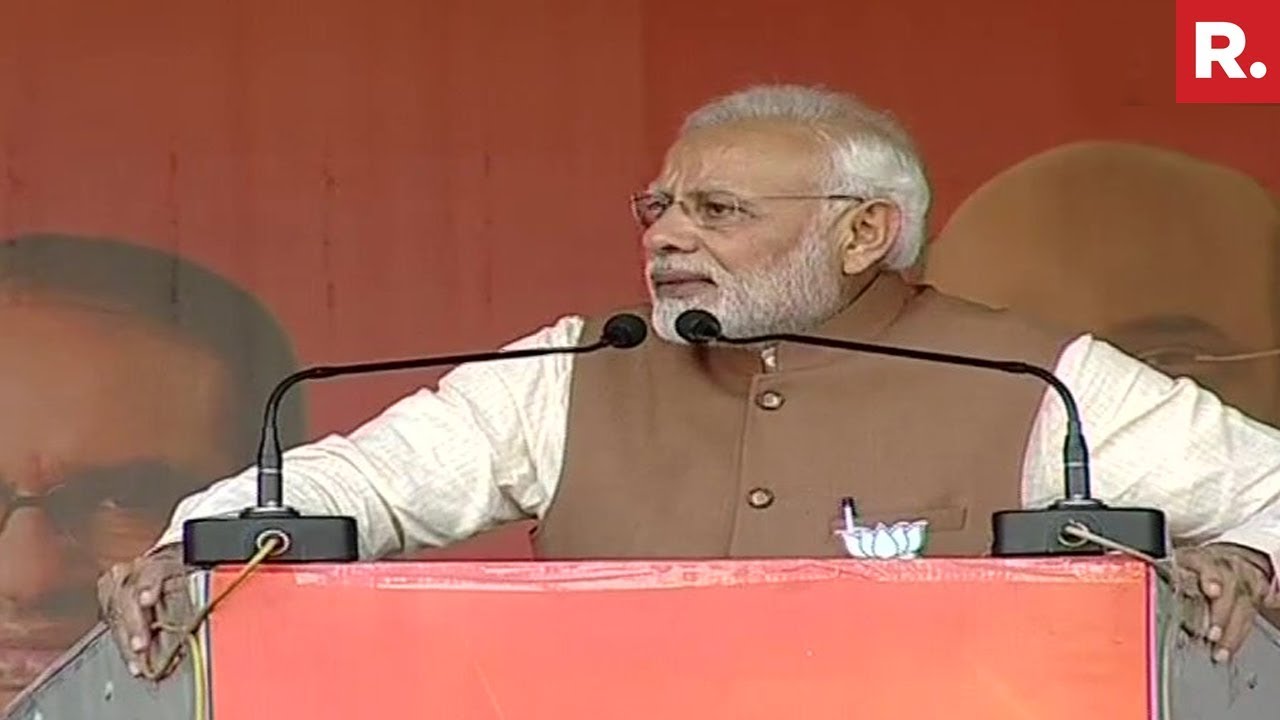 PM Narendra Modi Addresses Mega Rally In Rewa, Madhya Pradesh