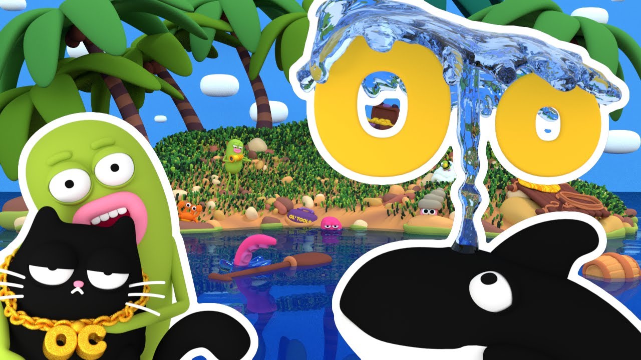 O is for Orca! Shipwrecked Cat and Friends on a Silly Island!