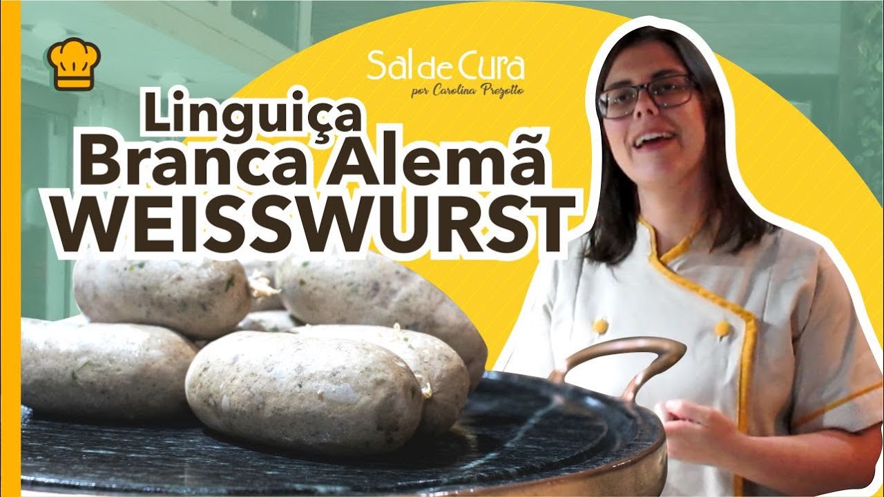 COMO FAZER LINGUIÇA BRANCA ALEMÃ | RECEITA LINGUIÇA WEISSWURST | CHARCUTARIA SAL DE CURA