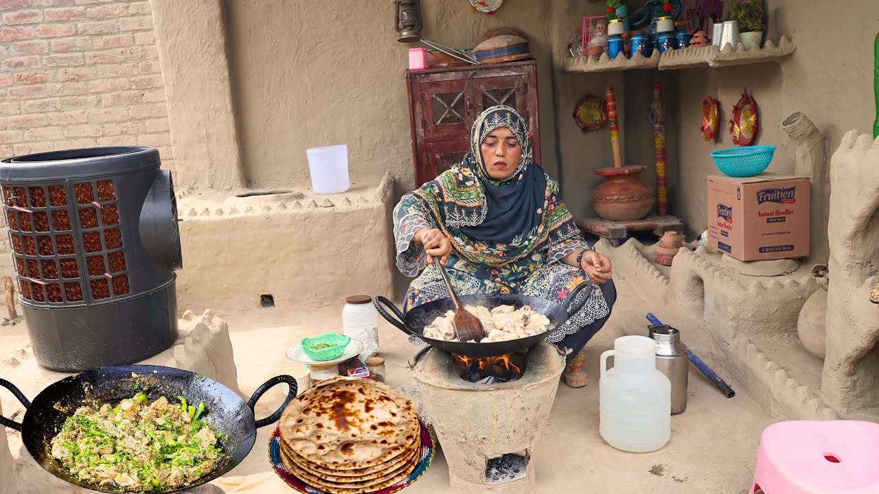Village Style White Chicken Karahi Recipe | White Chicken Karahi | Village food | Village Cooking 