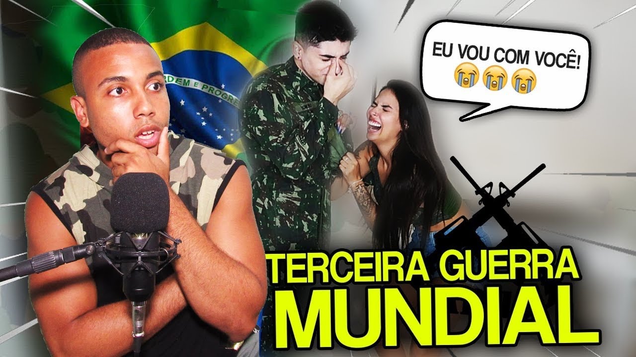 EU VOU PRA 3° GUERRA MUNDIAL ! *ela chorou*| REAGINDO AO Henrique Lima Tv