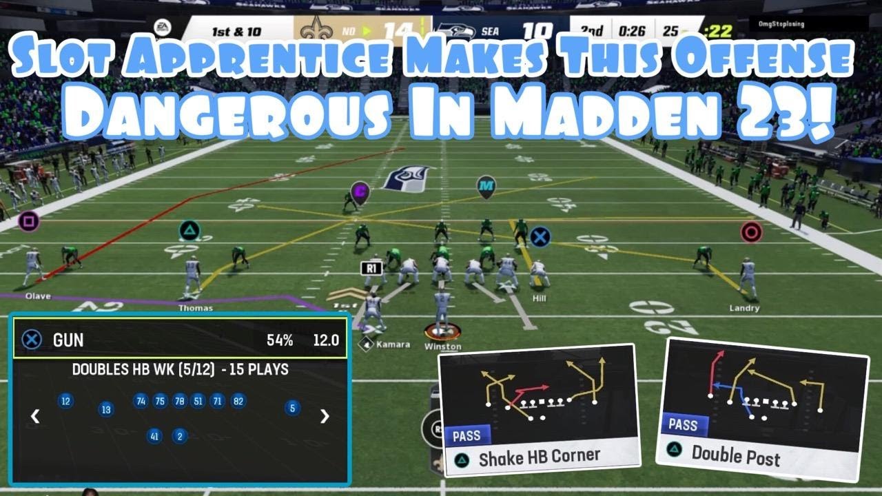Slot Apprentice Makes This Offense Dangerous In Madden 23! | Doubles HB WK Live Gameplay |