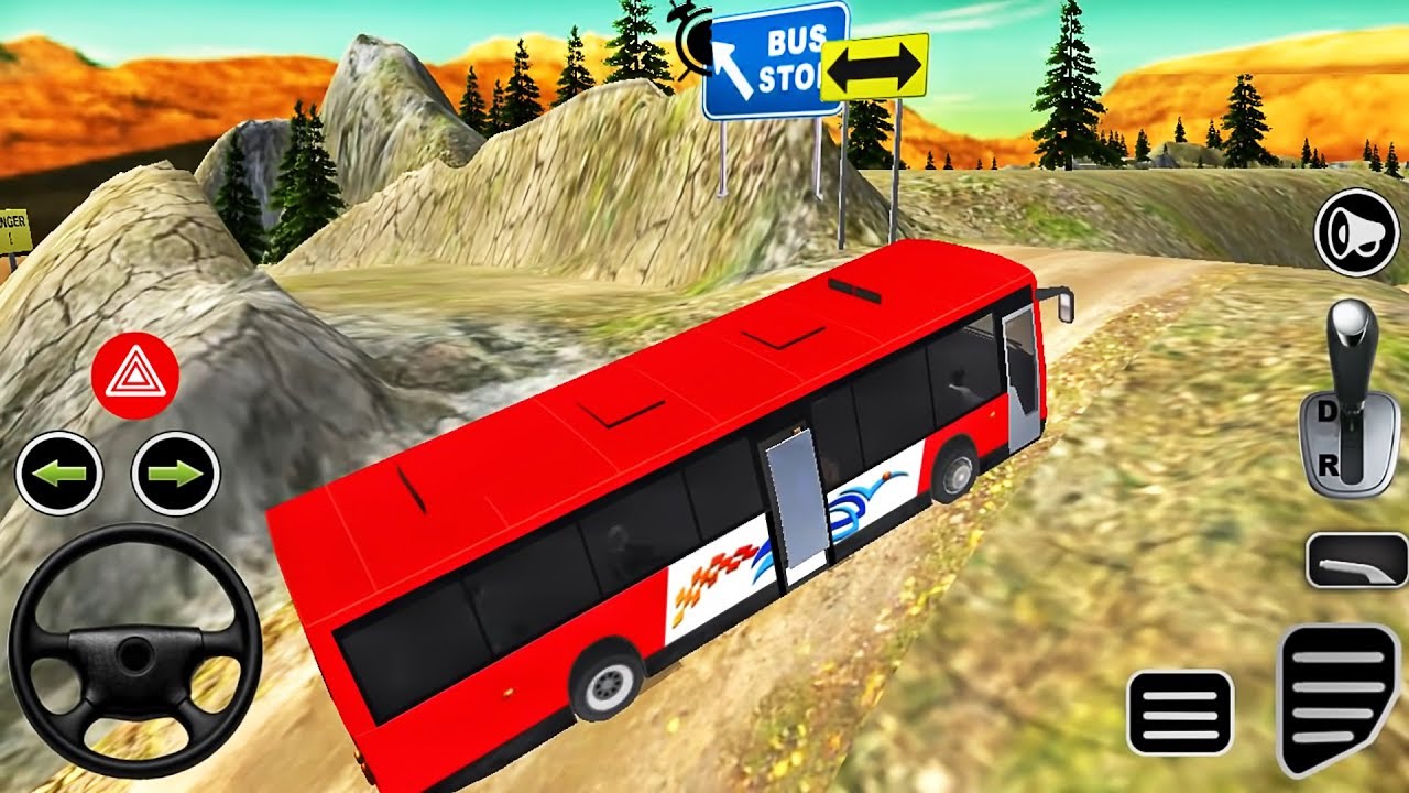Real Bus Driving - Offroad Bus Drive 3D Simulator - Android GamePlay