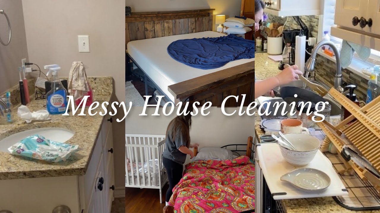 Cleaning My Messy House 🧼🫧🧺#messy #housecleaning #cleanwithme #sahm #fyp #cleaning 