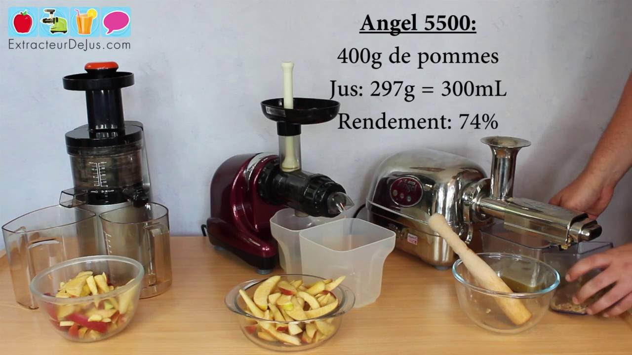 Angel, Oscar DA 1000 et Hurom HH2 - Jus de pomme [3/5] - Extracteurs de jus