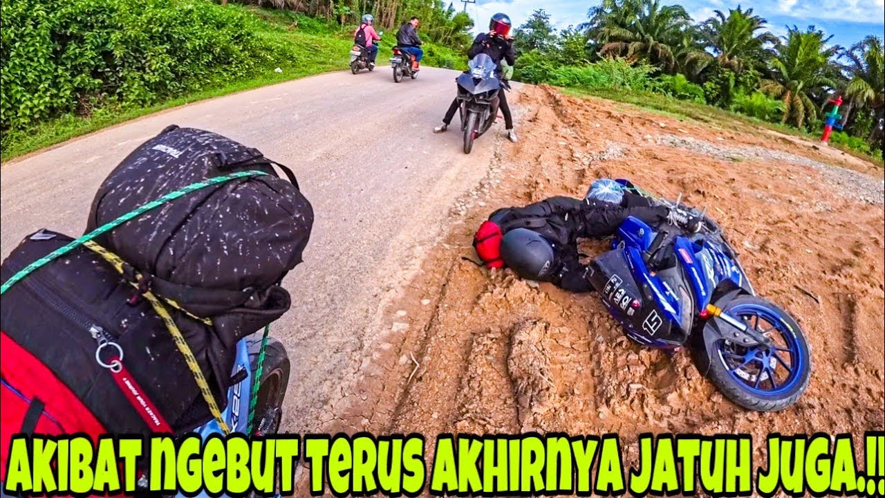 CRASH DIJALUR SUMATERA YAMAHA R25 DAN R15‼️HARI APES GAK ADA DI KALENDER