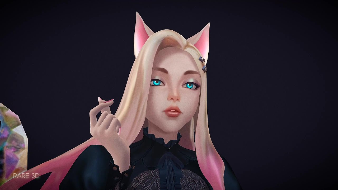 The Baddest KDA Ahri 3D Model