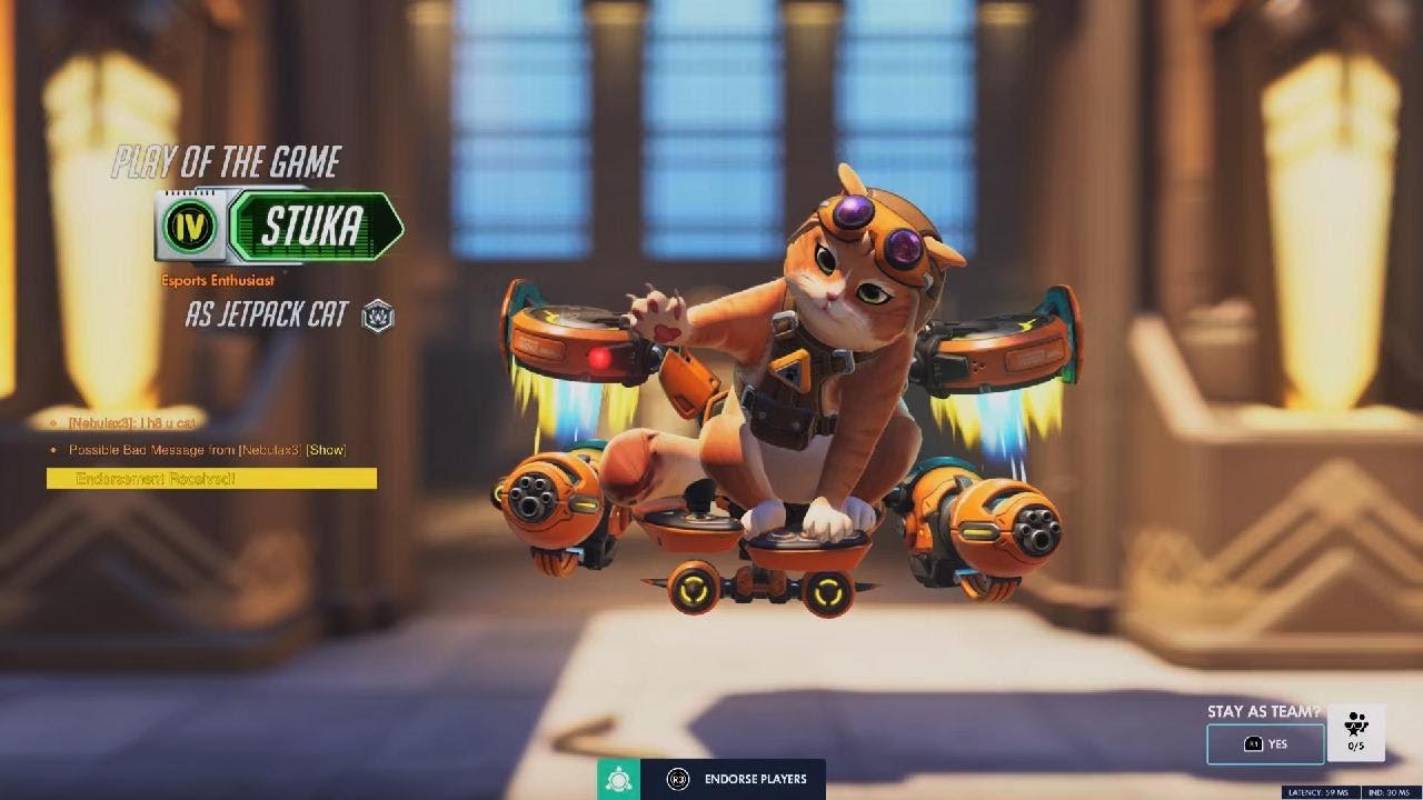 Overwatch: Qp Midtown Jetpack Cat