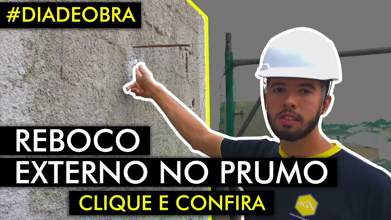 Como Realizar o PRUMO DE FACHADA | Como aprumar REBOCO externo | Como Realizar REBOCO EXTERNO