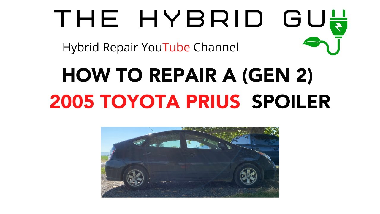 Toyota Prius Spoiler Repair