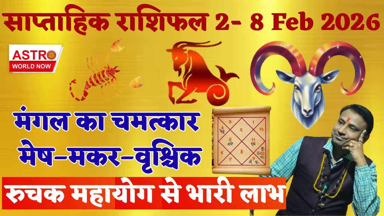 मंगल का चमत्कार |मेष–मकर–वृश्चिक को रुचक महायोग से भारी लाभ|Dr. Manish Mohan|Horoscope| #astrology