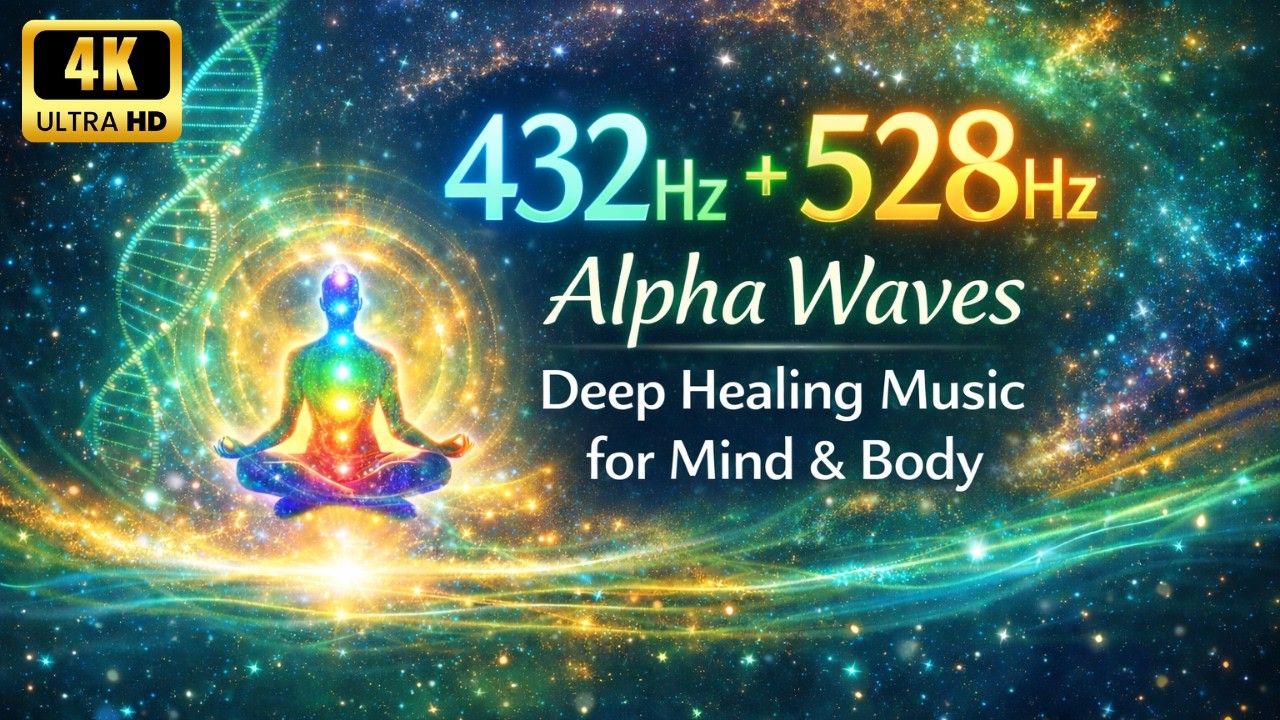 432Hz & 528Hz Alpha Frequency | Deep Healing, Relaxation & Inner Peace