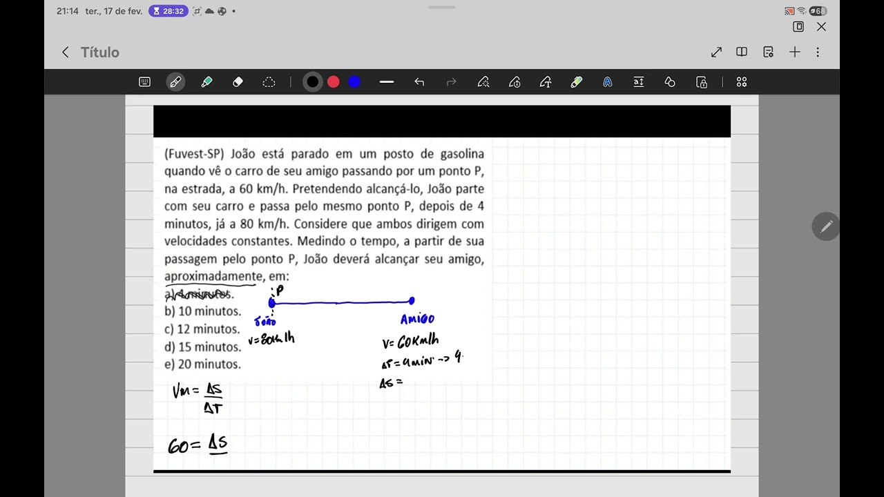  Física (Cinemática) - Questão 3